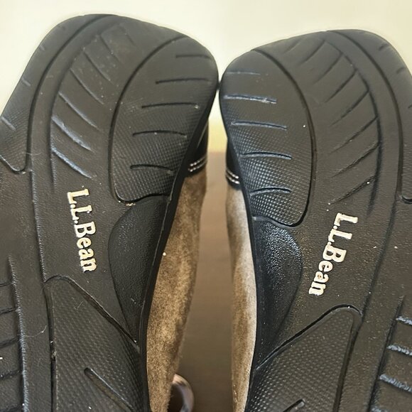 LL Bean Suede Shoe Sneaker 277619 Brown/Pink Lace Up Walking Casual Womens Sz 8 - Picture 10 of 15